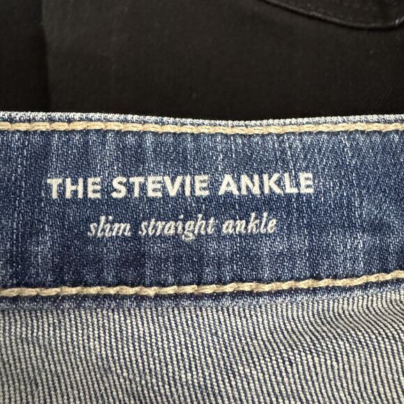 AG Adriano Goldschmied Stevie Ankle Jeans Womens 28R Blue Slim Straight Denim - Picture 5 of 12